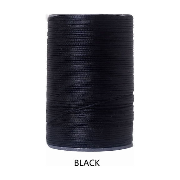 Firefly Hope 394 Ft 0.55mm Polyester Waxed Thread, Durable Stitching Thread for Leather Sewing, Bookbinding & Multi-Purpose DIY Craft Projects, Black