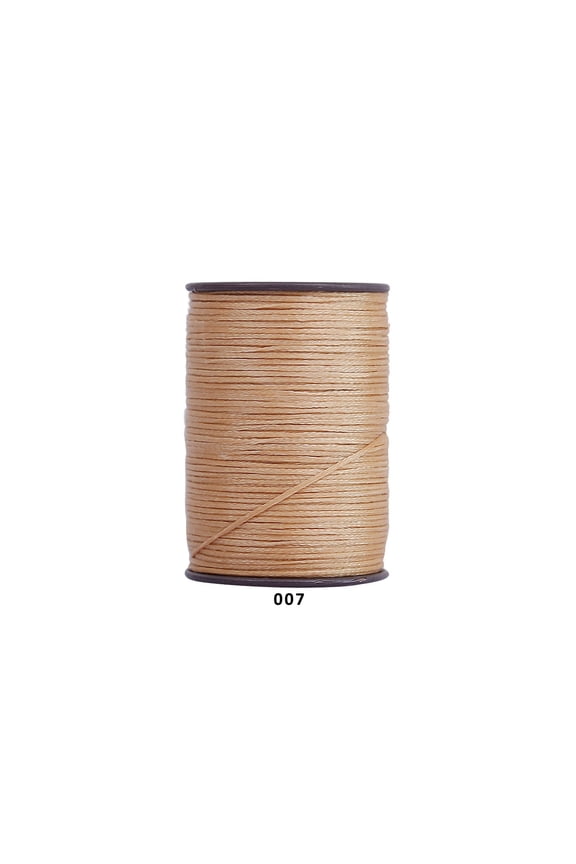 394 Ft 0.55mm Polyester Waxed Thread, Durable Stitching Thread for Leather Sewing, Bookbinding & Multi-Purpose DIY Craft Projects, Champ