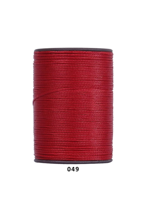 394 Ft 0.55mm Polyester Waxed Thread, Durable Stitching Thread for Leather Sewing, Bookbinding & Multi-Purpose DIY Craft Projects, Red