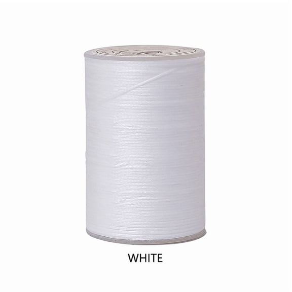 Firefly Hope 394 Ft 0.55mm Polyester Waxed Thread, Durable Stitching Thread for Leather Sewing, Bookbinding & Multi-Purpose DIY Craft Projects, White