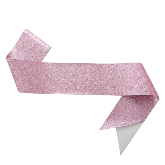 Firefly Hope 3Pcs Bridal Shower & Homecoming Blank Glitter Sashes, Adjustable Plain/Glitter Shoulder Strap, Reusable Party Etiquette Belt for Groom/Miss/Queen, Pink