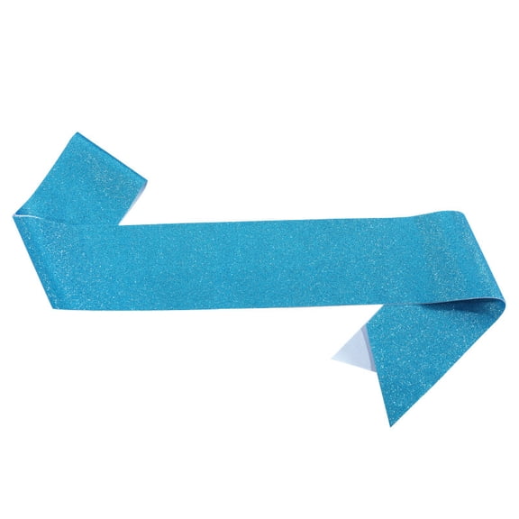 Firefly Hope 3Pcs Bridal Shower & Homecoming Blank Glitter Sashes, Adjustable Plain/Glitter Shoulder Strap, Reusable Party Etiquette Belt for Groom/Miss/Queen, Blue