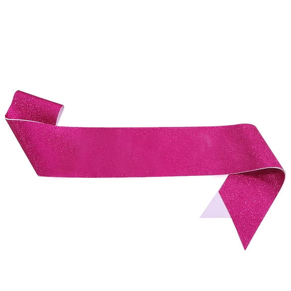 Firefly Hope 3Pcs Bridal Shower & Homecoming Blank Glitter Sashes, Adjustable Plain/Glitter Shoulder Strap, Reusable Party Etiquette Belt for Groom/Miss/Queen, Rose