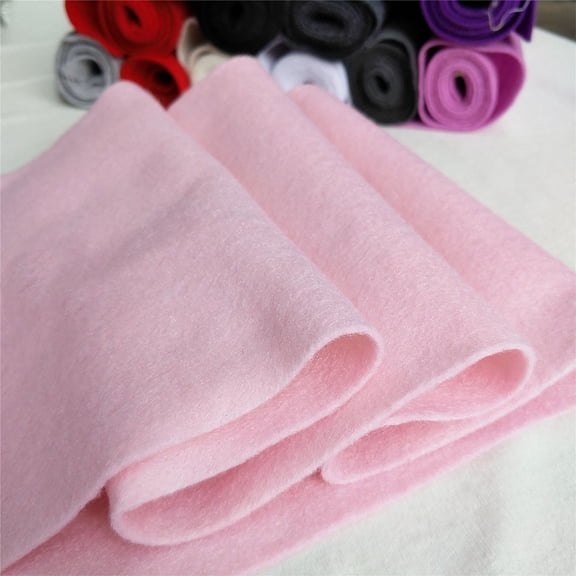 Firefly Hope 3Pcs Light Pink Acrylic Craft Felt Fabric Sheet, 8 x 36 Inch 1.4mm Thick Soft Woven Felt for DIY Crafts, Sewing & Patchwork Projects