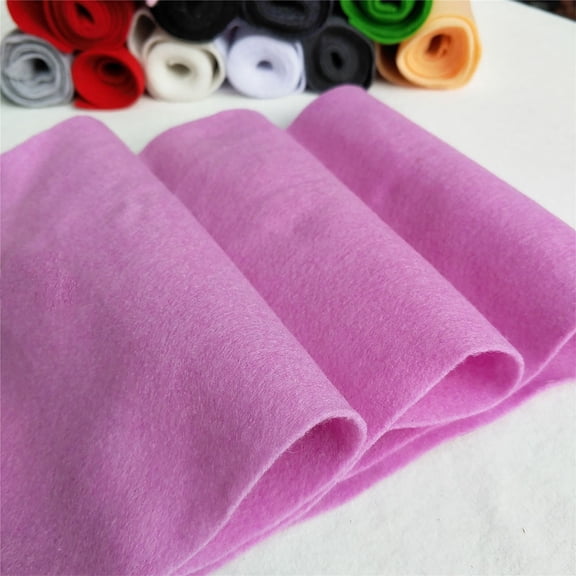 Firefly Hope 3Pcs Pinkish-Purple Acrylic Craft Felt Fabric Sheet, 8 x 36 Inch 1.4mm Thick Soft Woven Felt for DIY Crafts, Sewing & Patchwork Projects