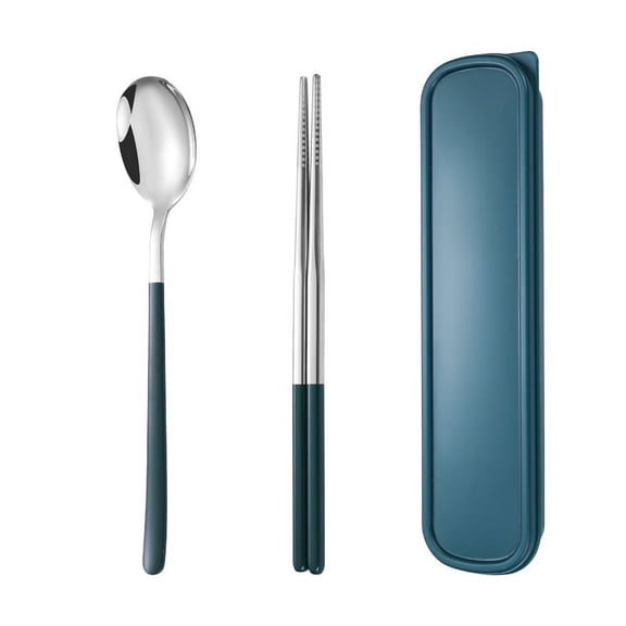 Firefly Hope 3pcs Stainless Steel Flatware Cutlery Set, Food-Grade Durable Eating Utensils, Tableware for Daily Dining & Serving,Silvery Green