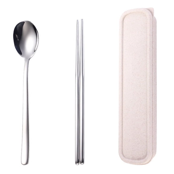 Firefly Hope 3pcs Stainless Steel Flatware Cutlery Set, Food-Grade Durable Eating Utensils, Tableware for Daily Dining & Serving,Silvery