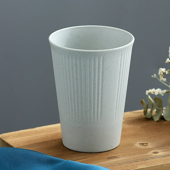 Firefly Hope 4-Piece Unbreakable Wheat Straw Cups ,Reusable Plastic Drinking Cups, Water Glasses for Kitchen, Camping & PartiesGrey