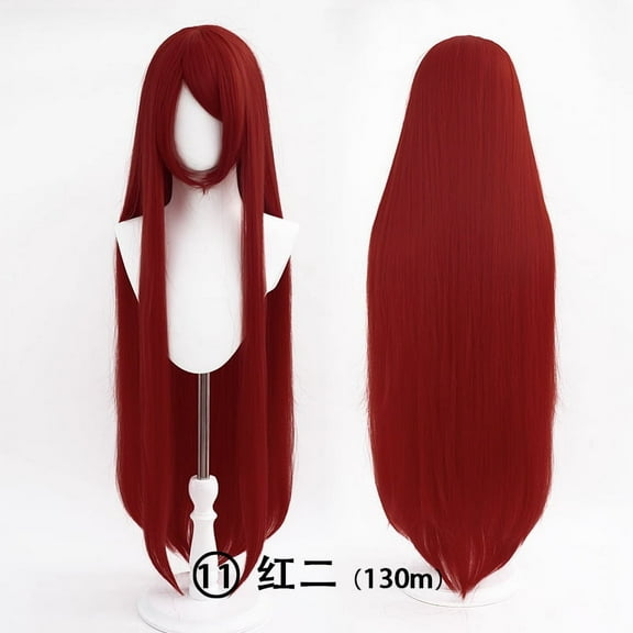 Firefly Hope 40" (100cm) Long Straight Synthetic Wig, For Party & Daily UseDark Red