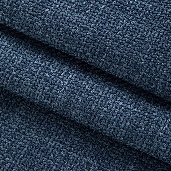 Firefly Hope 40"57" Coarse Textured Thickened Linen Fabric, Breathable Durable Multi-Purpose Material for Home Furniture Upholstery & Handmade DIY Projects, Dark Blue