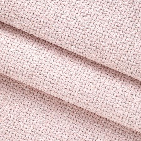 Firefly Hope 40"×57" Coarse Textured Thickened Linen Fabric, Breathable Durable Multi-Purpose Material for Home Furniture Upholstery & Handmade DIY Projects, Light Pink