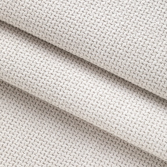 Firefly Hope 40"57" Coarse Textured Thickened Linen Fabric, Breathable Durable Multi-Purpose Material for Home Furniture Upholstery & Handmade DIY Projects, White