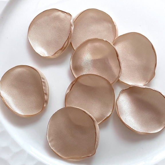 Firefly Hope 400-Pack 1.2" Realistic Silk Artificial Rose Petals, Fade-Resistant Reusable Romantic Scatter Petals for Wedding Aisle, Party Table Centerpieces & Home Decor, Khaki