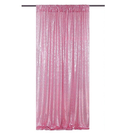 Firefly Hope 47.2"W x 118.1"H Shimmering Pink Sequin Backdrop 1 Pack, Sparkling Photo Background Drapes Ideal for Christmas Party, Wedding, Baby Shower & Event Stage Decoration