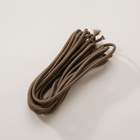 Firefly Hope 5 Packs Colored Polyester Rope, 5.47yd x 0.19in Braided Dacron Rope, Durable Fray-Resistant DIY Weaving Supplies for Pendants, Handmade Hanging Crafts, Brown