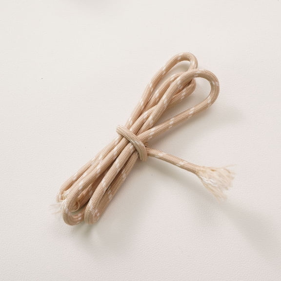 Firefly Hope 5 Packs Colored Polyester Rope, 5.47yd x 0.19in Braided Dacron Rope, Durable Fray-Resistant DIY Weaving Supplies for Pendants, Handmade Hanging Crafts, Khaki+White
