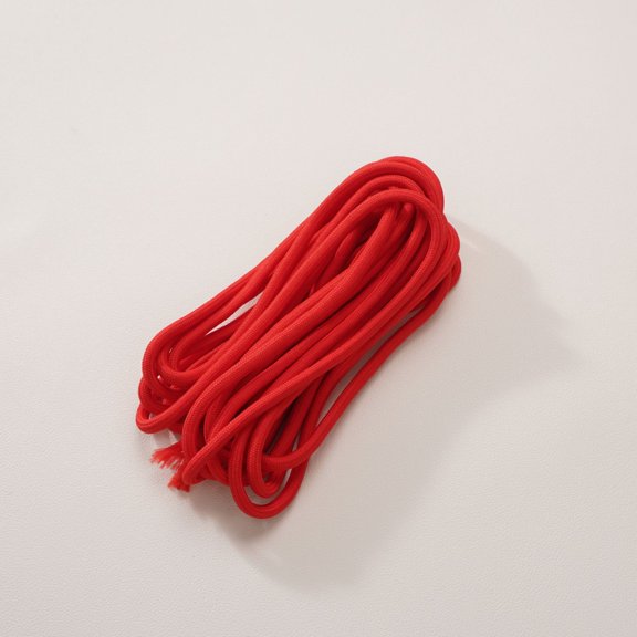 Firefly Hope 5 Packs Colored Polyester Rope, 5.47yd x 0.19in Braided Dacron Rope, Durable Fray-Resistant DIY Weaving Supplies for Pendants, Handmade Hanging Crafts, Red