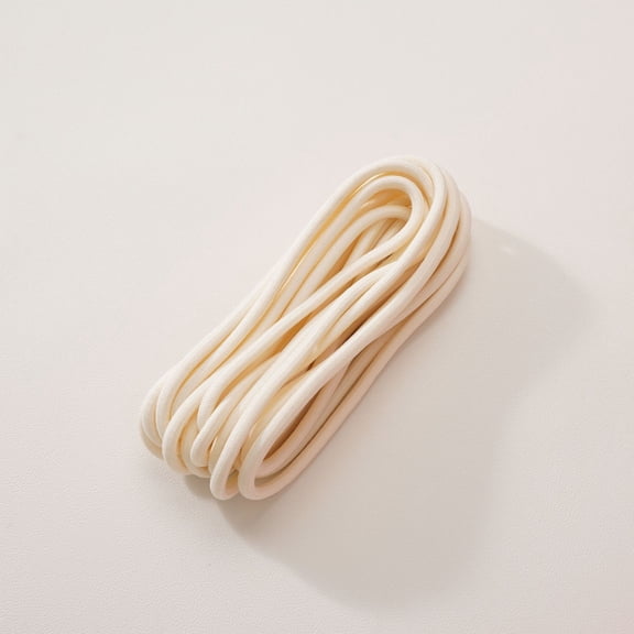 Firefly Hope 5 Packs Colored Polyester Rope, 5.47yd x 0.19in Braided Dacron Rope, Durable Fray-Resistant DIY Weaving Supplies for Pendants, Handmade Hanging Crafts, Beige