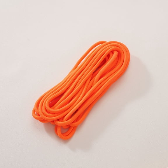 Firefly Hope 5 Packs Colored Polyester Rope, 5.47yd x 0.19in Braided Dacron Rope, Durable Fray-Resistant DIY Weaving Supplies for Pendants, Handmade Hanging Crafts, Orange