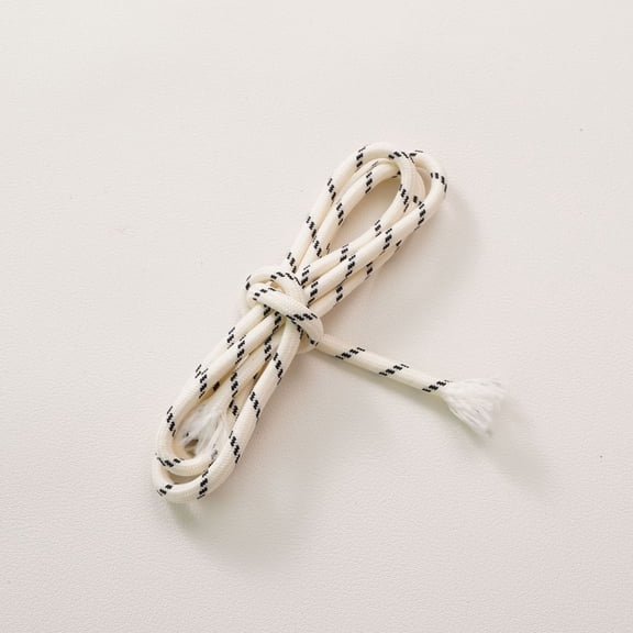 Firefly Hope 5 Packs Colored Polyester Rope, 5.47yd x 0.19in Braided Dacron Rope, Durable Fray-Resistant DIY Weaving Supplies for Pendants, Handmade Hanging Crafts, Beige+Black