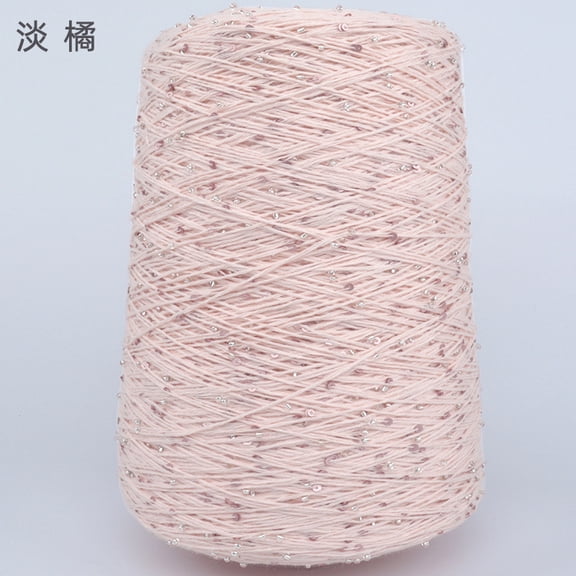 Firefly Hope 500g Glitter Sequined Cotton Yarn, Shiny Sparkle Sequin Thread for Hand Knitting & Crochet Projects, DIY Craft Supplies for Garments & Home Decor, C5