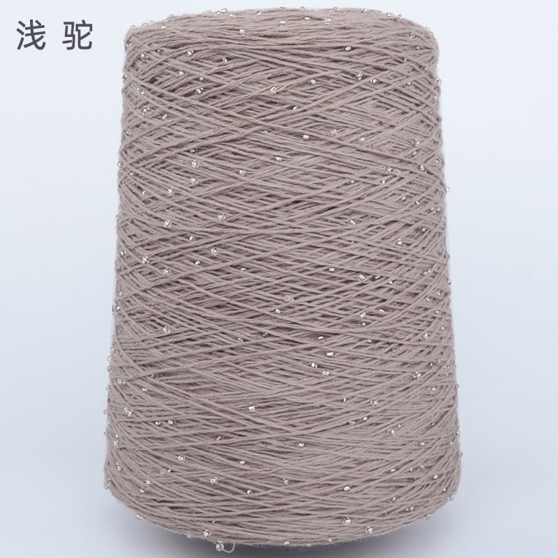 Firefly Hope 500g Glitter Sequined Cotton Yarn, Shiny Sparkle Sequin Thread for Hand Knitting & Crochet Projects, DIY Craft Supplies for Garments & Home Decor, C7