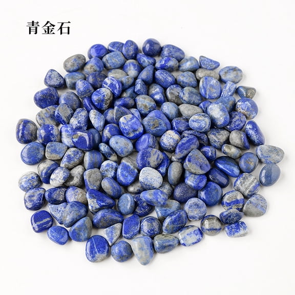 Firefly Hope 500g Transparent Natural Crystal Tumbled Stones, Polished Rolling Stones & Aromatherapy Diffuser Rocks, 1.5-2mm Bulk Raw Crystals for Fish Tank & Home Decor, Blue