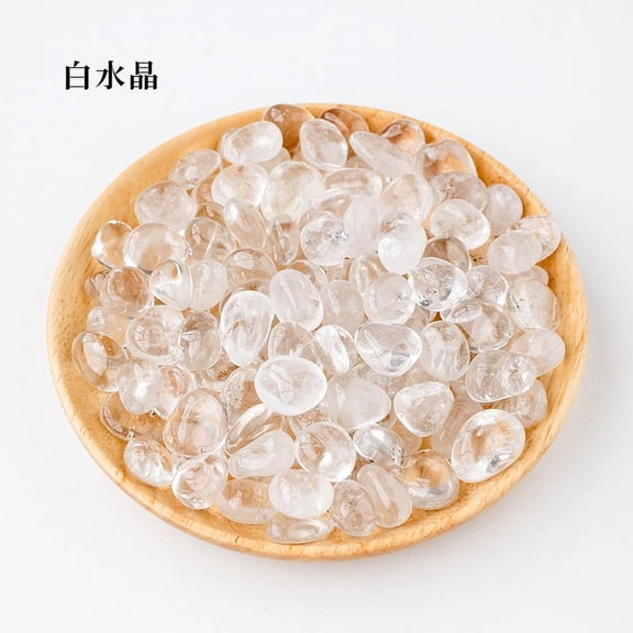 Firefly Hope 500g Transparent Natural Crystal Tumbled Stones, Polished Rolling Stones & Aromatherapy Diffuser Rocks, 1.5-2mm Bulk Raw Crystals for Fish Tank & Home Decor, White