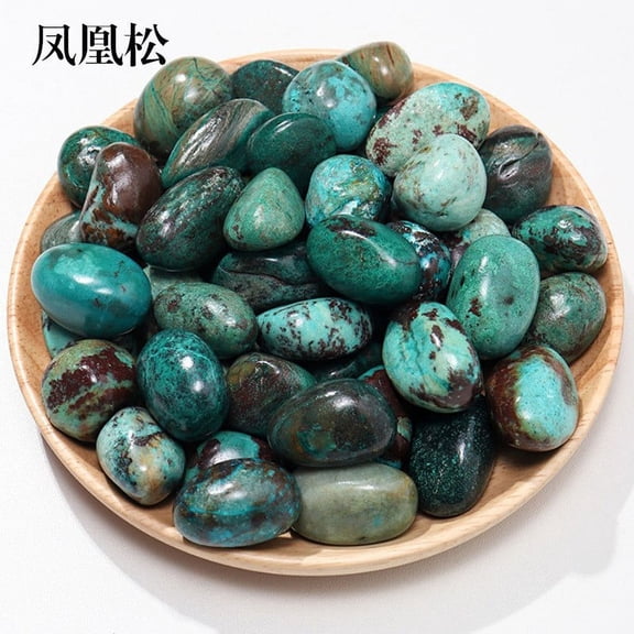 Firefly Hope 500g Transparent Natural Tumbled Stones, Polished Rolling Stones & Aromatherapy Diffuser Rocks, 1.5-2mm Bulk Raw Crystals for Fish Tank & Home Decor, Dark Green