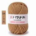 thumbnail image 1 of Firefly Hope 50g Soft Cotton Milk Yarn, 4-Ply Worsted Weight Thread for Knitting & Crocheting, 2.5mm Thickness, Skin-Friendly, Ultra-Soft, Dark Khaki, 1 of 4