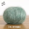 thumbnail image 1 of Firefly Hope 50g Sparkly Mohair Knitting Yarn, Shiny Glitter Yarn for DIY Crochet, Knitting Projects & Craft Making, Light Green, 1 of 4