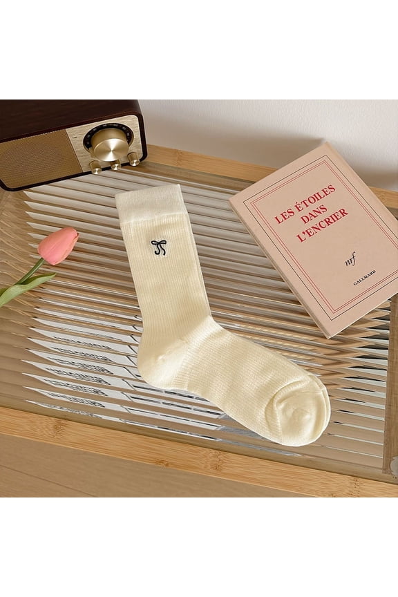 6 pairs of Women's Soft Cotton Crew Socks, Thin, Breathable Above-Ankle Style, Comfortable for Business, Casual & Active Wear,Beige