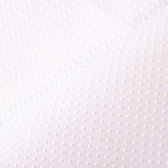Firefly Hope 60x40 Inch Antislip Rubber Dotted Fabric, Washable Reusable Non-Slip Backing Cloth for Tufting Carpets & Punch Needle Crafts, White