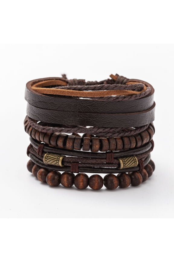 Adjustable Braided Leather Cuff Bracelets for Women & Men, Stylish Handmade Wristband, Perfect Daily Wear Casual Jewelry, C17