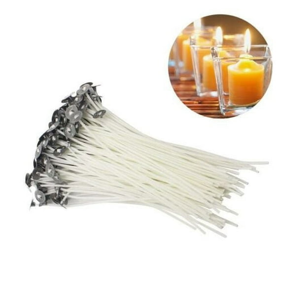 Firefly Hope Candle Wicks 6 Inch15cm Cotton Core Candle Making Supplies Pre Tabbed 100PCS