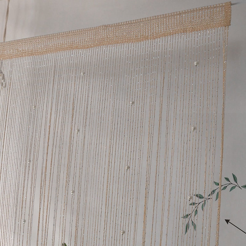 Firefly Hope Champ 39×79in Boho Beaded String Curtain, Privacy & Decorative Hanging Divider for Doorways, Bedroom, Closet, Window & Wall, 2pcs