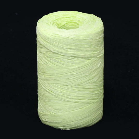 Firefly Hope Colored Raffia Paper Ribbon, 984 Feet Craft Paper String for Gift Wrapping & DIY Decor, Light Green