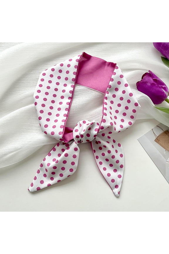 Elegant Personalized Scarf, Purple Series Long Stripe Scarf, Thin Narrow Strap, Neck Tie, Hair Tie, Bag Decoration, Hand Gift Ribbon -1 piece (C)