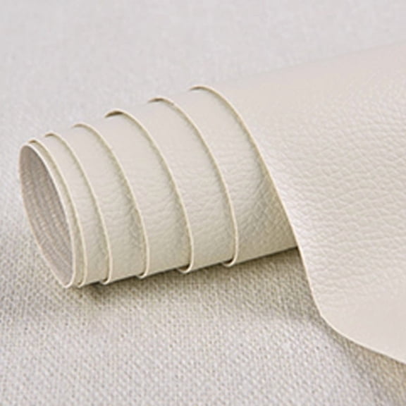 Firefly Hope Extra-Large Self-Adhesive Leather Repair Patch (23.6X9.8 Inch) Multi-Scene Tape, Decor-Safe for Sofas, Car Seats, Handbags, Home/Hotel Walls, 1 Sheets, Creamy White
