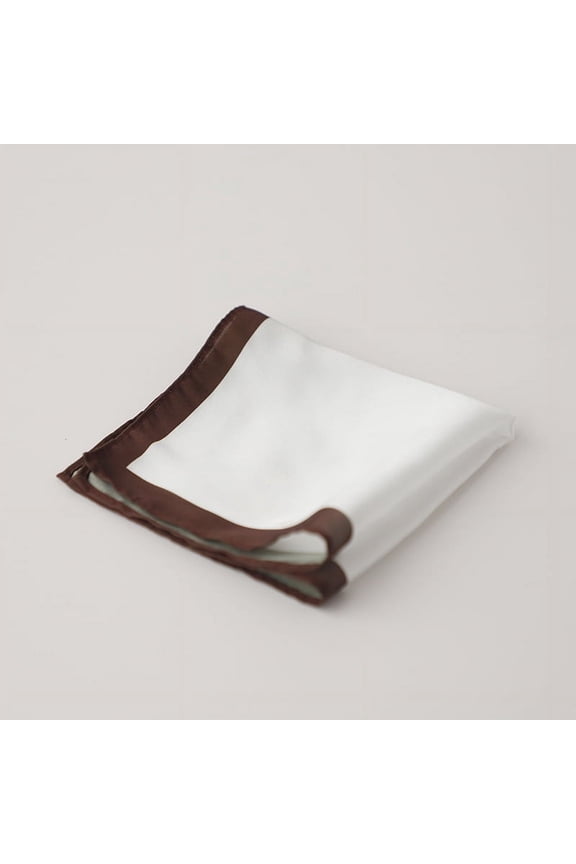 Men's Pocket Squares Handkerchiefs for Wedding Party Business Casual 9.44*9.44 inch-Dark Brown