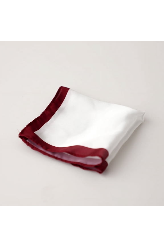 Men's Pocket Squares Handkerchiefs for Wedding Party Business Casual 9.44*9.44 inch-Red