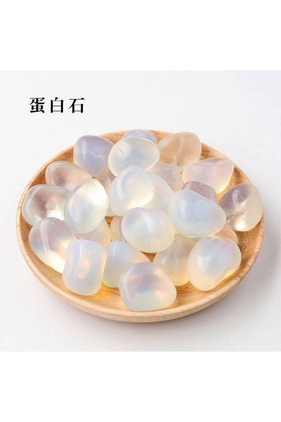 Natural Opal Raw Stones 1.5-2cm, Large Polished Tumbled Rolling Stones, Fragrance Aromatherapy Diffuser Rocks for Home Decor & Ornament