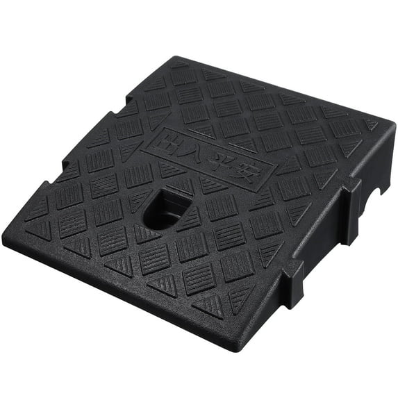 Firefly Hope Practical Lightweight Portable Plastic Threshold Ramp - 27*25*7cm Black for Easy Access
