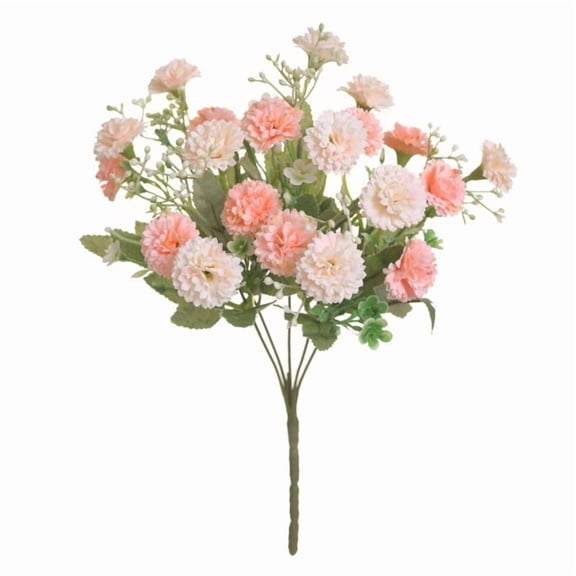 Firefly Hope Realistic Silk Carnations (4pcs) Champagne colored Flowers for Garden & Event Arrangements