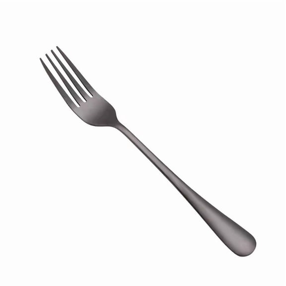 Firefly Hope Set of 4 Food Grade Stainless Steel Dinner Forks, Silverware Table Flatware Forks, Dishwasher Safe for Home Kitchen & Restaurant Use,Black