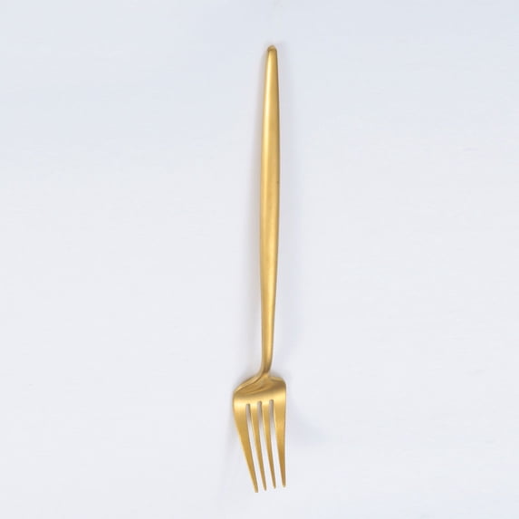 Firefly Hope Set of 4 Food Grade Stainless Steel Dinner Forks, Silverware Table Flatware Forks, Dishwasher Safe for Home Kitchen & Restaurant Use,Gold