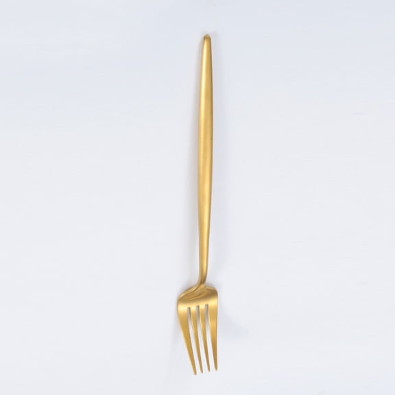 Firefly Hope Set of 4 Food Grade Stainless Steel Dinner Forks, Silverware Table Flatware Forks, Dishwasher Safe for Home Kitchen & Restaurant Use,Gold