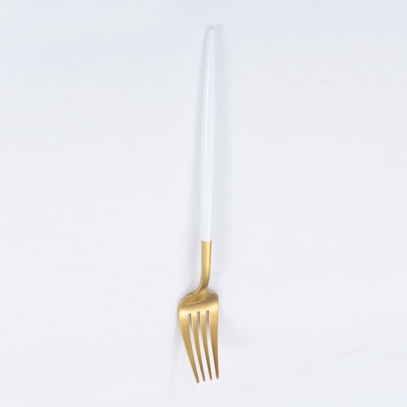 Firefly Hope Set of 4 Food Grade Stainless Steel Dinner Forks, Silverware Table Flatware Forks, Dishwasher Safe for Home Kitchen & Restaurant Use,Gond White