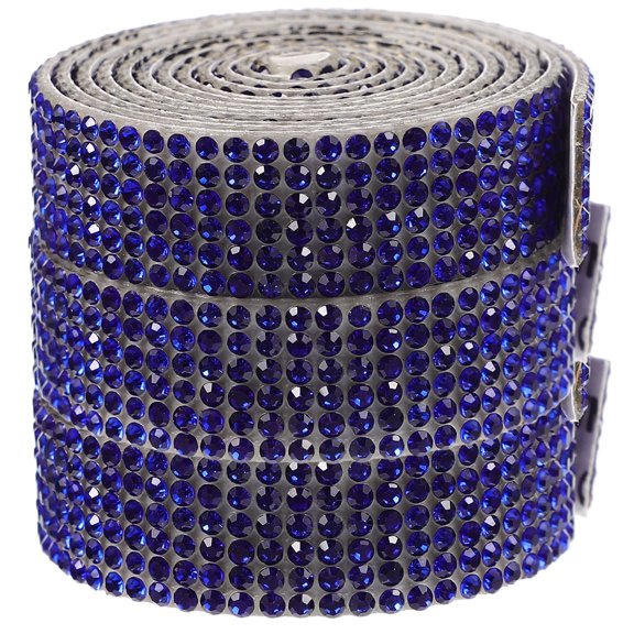 Firefly Hope Sparkling Rhinestone Tape - 3PCS 10-Yard Rolls, Strong Adhesive, Multipurpose for Party Decor & Jewelry MakingDark Blue