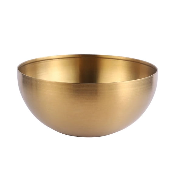 Firefly Hope Stainless Steel Salad & Breakfast Bowls, Durable Kitchen Bowls for Daily Meal Prep, Mixing & Serving -Gold,7.87*7.87inch
